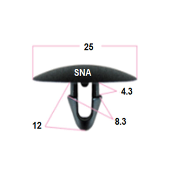 1117720 Bonnet Hood  Clip